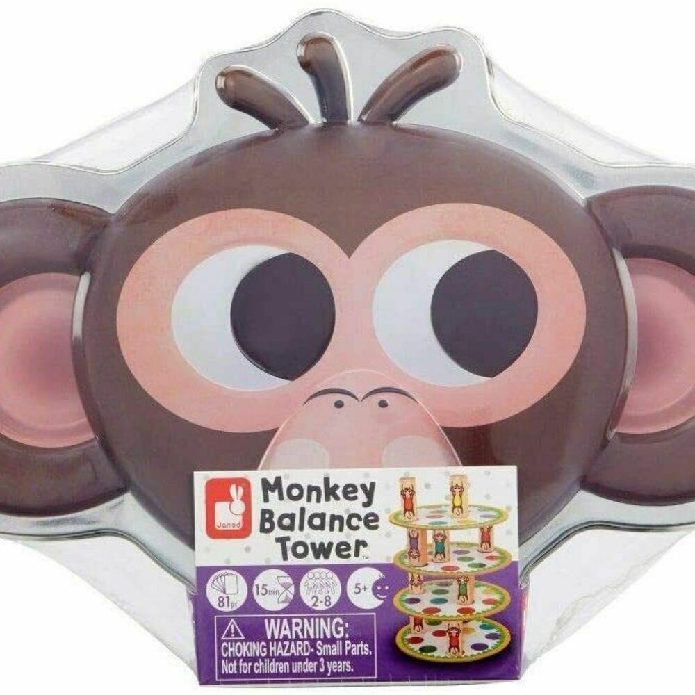 Janod Monkey balance skills Alex game 81 pieces NEW sealed
